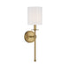 Meridian - One Light Wall Sconce - Natural Brass- Union Lighting Luminaires Decor