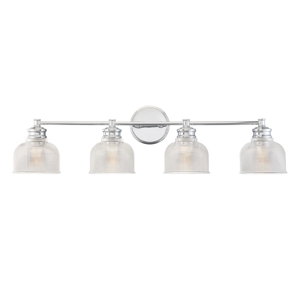 Meridian - Four Light Bathroom Vanity Light - Mbath - Chrome- Union Lighting Luminaires Decor