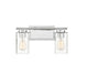 Meridian - Two Light Bathroom Vanity Light - Mbath - Chrome- Union Lighting Luminaires Decor