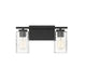 Meridian - Two Light Bathroom Vanity Light - Mbath - Matte Black- Union Lighting Luminaires Decor