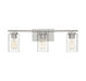 Meridian - Three Light Bathroom Vanity Light - Mbath - Brushed Nickel- Union Lighting Luminaires Decor