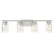 Meridian - Four Light Bathroom Vanity Light - Mbath - Brushed Nickel- Union Lighting Luminaires Decor