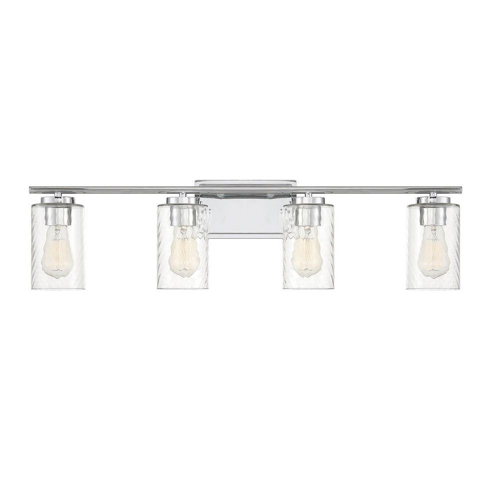 Meridian - Four Light Bathroom Vanity Light - Mbath - Chrome- Union Lighting Luminaires Decor