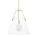 Mitzi Canada - One Light Pendant - Karin - Aged Brass- Union Lighting Luminaires Decor
