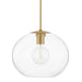 Mitzi Canada - One Light Pendant - Margot - Aged Brass- Union Lighting Luminaires Decor