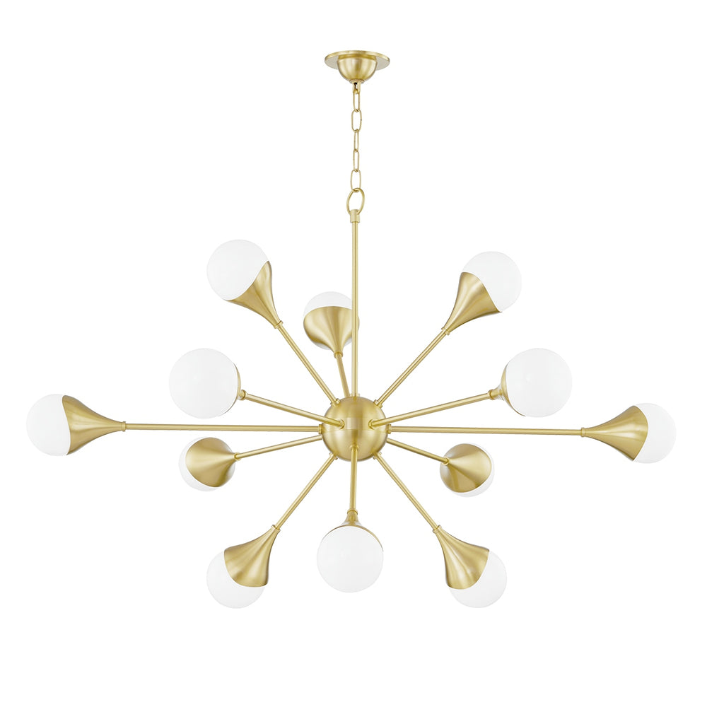Mitzi Canada - LED Chandelier - Ariana - Aged Brass- Union Lighting Luminaires Decor
