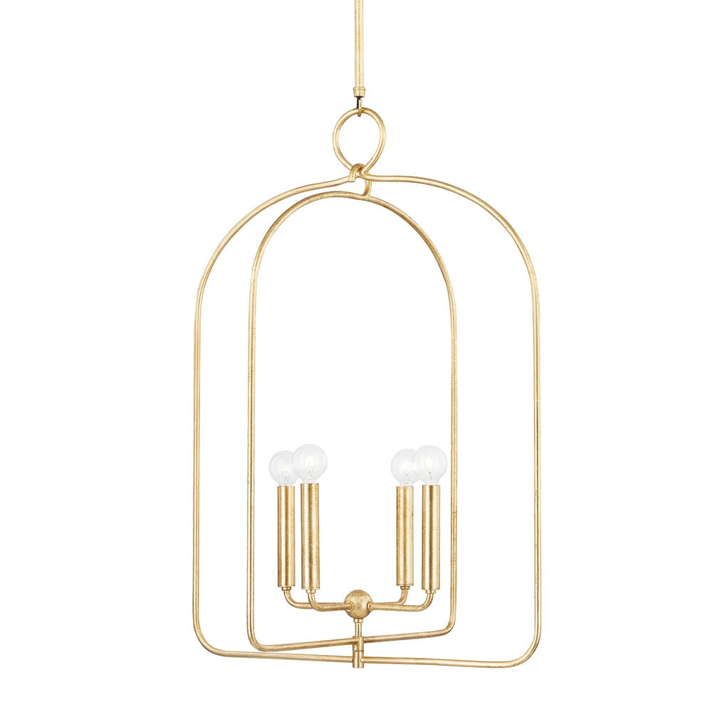 Mitzi Canada - Four Light Pendant - Mallory - Gold Leaf- Union Lighting Luminaires Decor