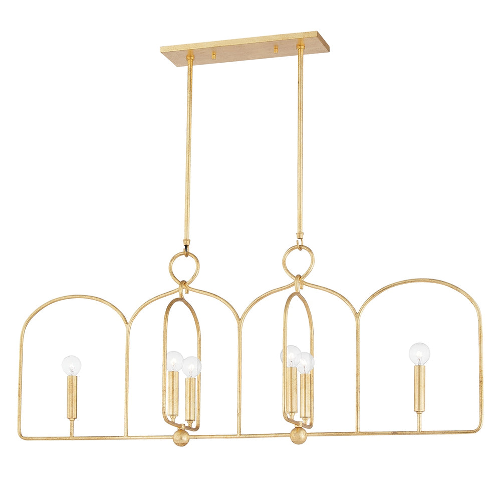 Mitzi Canada - Six Light Linear - Mallory - Gold Leaf- Union Lighting Luminaires Decor