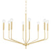 Mitzi Canada - Eight Light Chandelier - Bailey - Aged Brass- Union Lighting Luminaires Decor