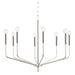 Mitzi Canada - Eight Light Chandelier - Bailey - Polished Nickel- Union Lighting Luminaires Decor