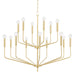 Mitzi Canada - 15 Light Chandelier - Bailey - Aged Brass- Union Lighting Luminaires Decor