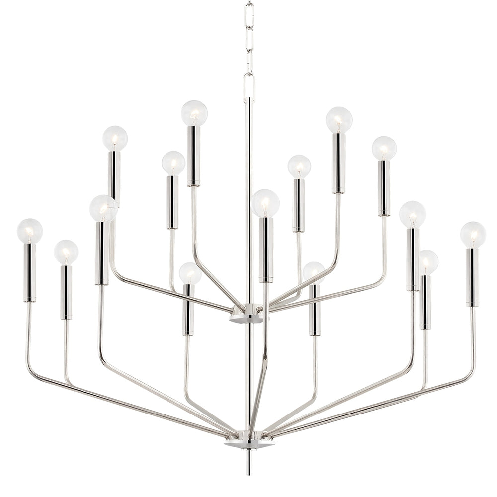 Mitzi Canada - 15 Light Chandelier - Bailey - Polished Nickel- Union Lighting Luminaires Decor