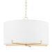 Mitzi Canada - Five Light Chandelier - Darlene - Aged Brass- Union Lighting Luminaires Decor