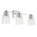 Capital Lighting - Three Light Vanity - Laurent - Polished Nickel- Union Lighting Luminaires Decor