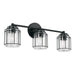 Capital Lighting - Three Light Vanity - Harmon - Matte Black- Union Lighting Luminaires Decor