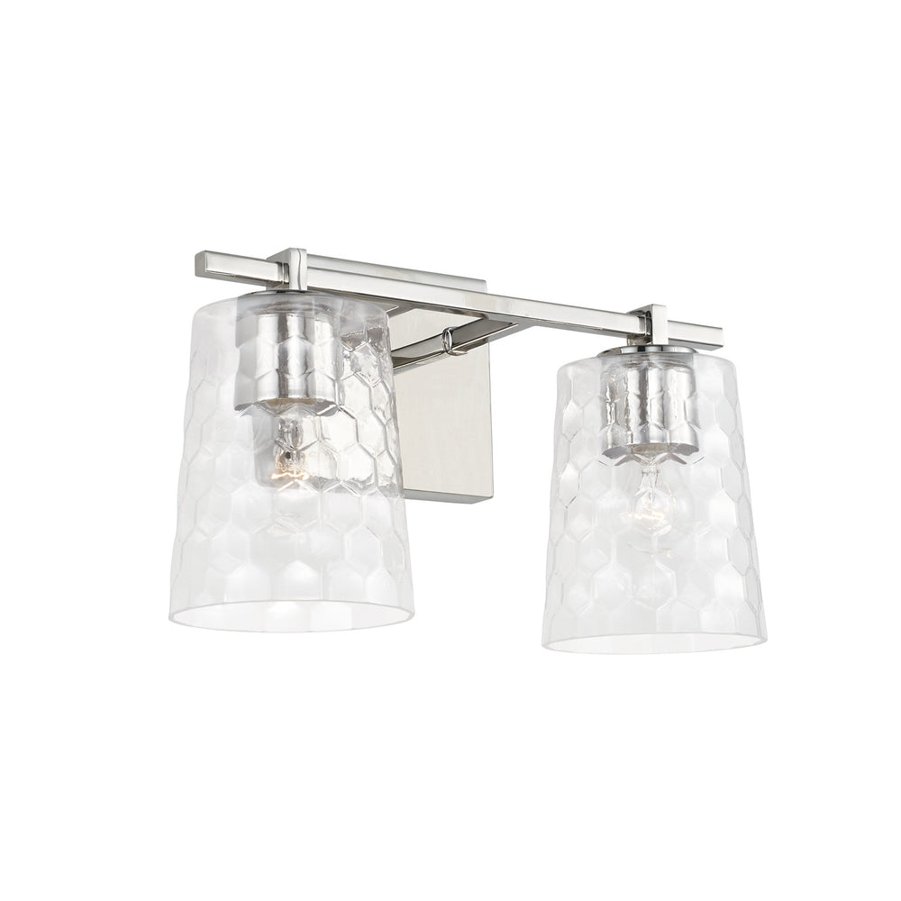 Capital Lighting - Two Light Vanity - Burke - Polished Nickel- Union Lighting Luminaires Decor