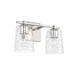 Capital Lighting - Two Light Vanity - Burke - Polished Nickel- Union Lighting Luminaires Decor