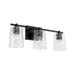 Capital Lighting - Three Light Vanity - Burke - Matte Black- Union Lighting Luminaires Decor