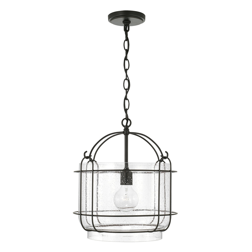 Capital Lighting - One Light Pendant - Harmon - Matte Black- Union Lighting Luminaires Decor