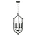 Capital Lighting - Four Light Foyer - Bentley - Black Iron- Union Lighting Luminaires Decor