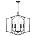 Capital Lighting - Six Light Foyer - Bentley - Black Iron- Union Lighting Luminaires Decor