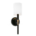 Capital Lighting - One Light Wall Sconce - Beckham - Glossy Black and Aged Brass- Union Lighting Luminaires Decor