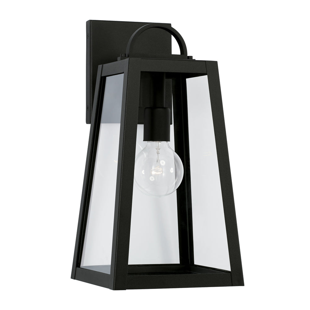 Capital Lighting - One Light Outdoor Wall Lantern - Leighton - Black- Union Lighting Luminaires Decor