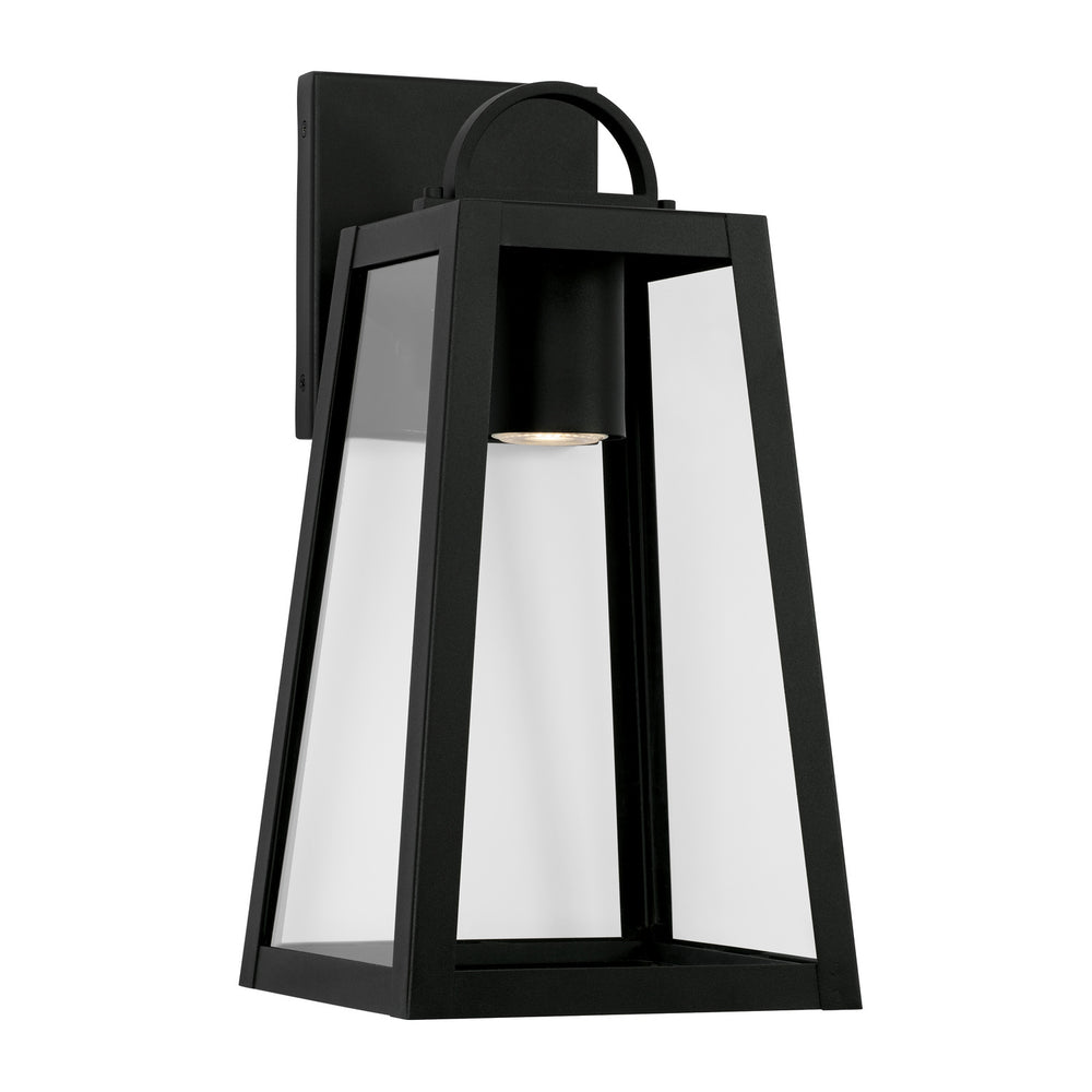 Capital Lighting - One Light Outdoor Wall Lantern - Leighton - Black- Union Lighting Luminaires Decor