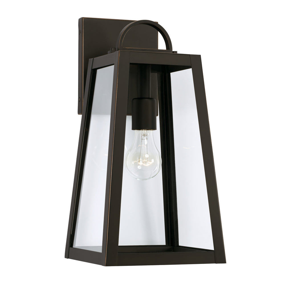 Capital Lighting - One Light Outdoor Wall Lantern - Leighton - Oiled Bronze- Union Lighting Luminaires Decor