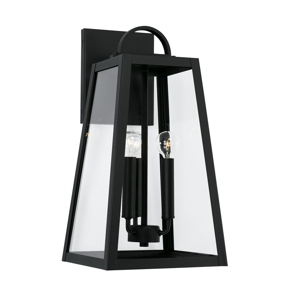 Capital Lighting - Three Light Outdoor Wall Lantern - Leighton - Black- Union Lighting Luminaires Decor