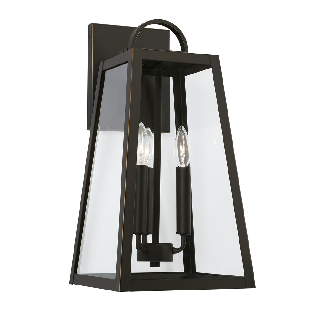 Capital Lighting - Three Light Outdoor Wall Lantern - Leighton - Oiled Bronze- Union Lighting Luminaires Decor