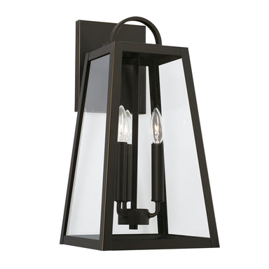 Capital Lighting - Three Light Outdoor Wall Lantern - Leighton - Oiled Bronze- Union Lighting Luminaires Decor