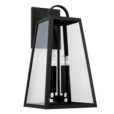 Capital Lighting - Four Light Outdoor Wall Lantern - Leighton - Black- Union Lighting Luminaires Decor