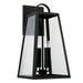 Capital Lighting - Four Light Outdoor Wall Lantern - Leighton - Black- Union Lighting Luminaires Decor