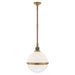 Ralph Lauren Canada - One Light Pendant - McCarren - Natural Brass- Union Lighting Luminaires Decor