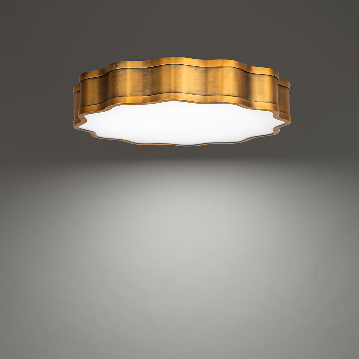 W.A.C. Canada - LED Flush Mount - Vaughan - Aged Brass- Union Lighting Luminaires Decor