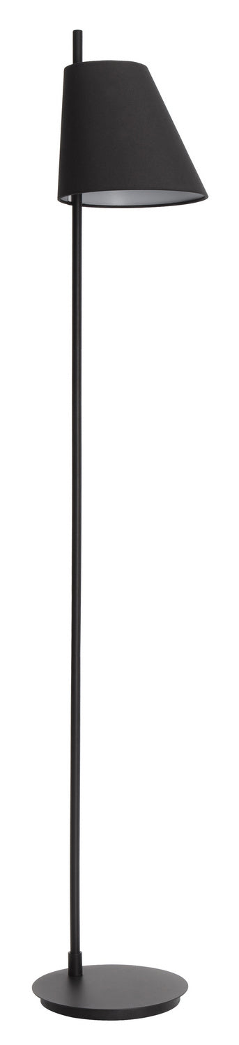 Eglo Canada - One Light Floor Lamp - Estaziona - Structured Black- Union Lighting Luminaires Decor