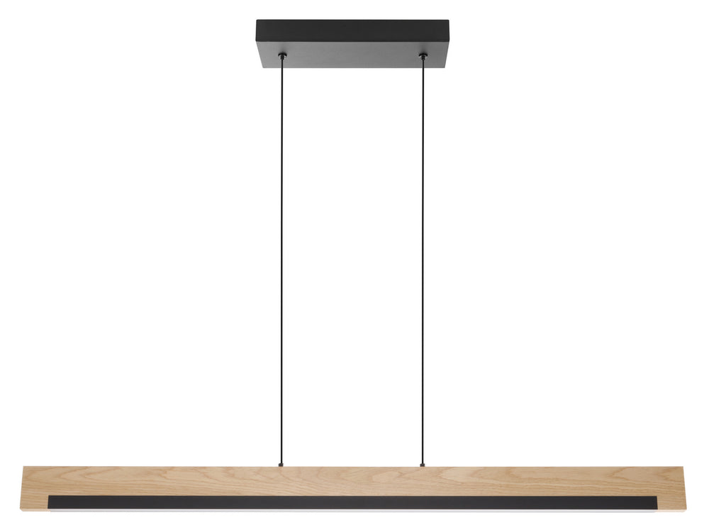 Eglo Canada - LED Pendant - Camacho - Black, Wood- Union Lighting Luminaires Decor
