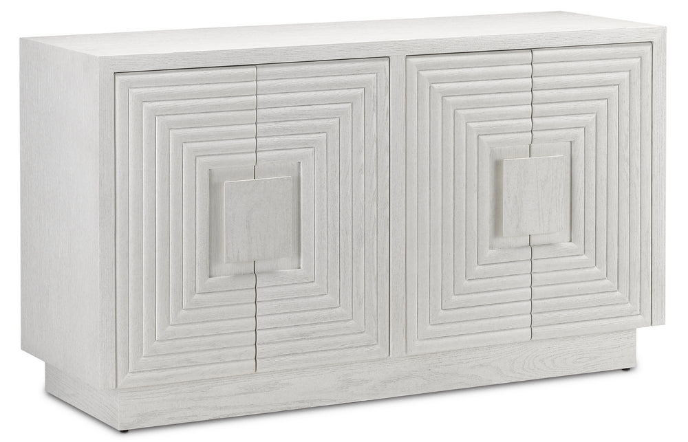 Currey and Company - Cabinet - Morombe - Cerused White- Union Lighting Luminaires Decor