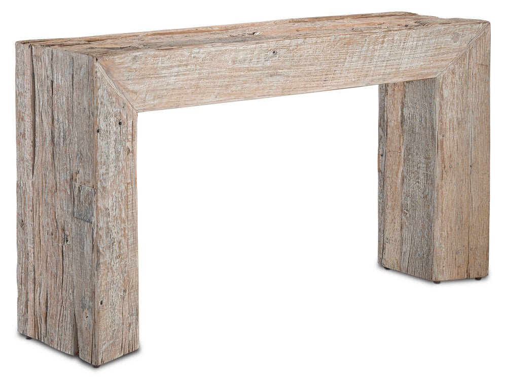 Currey and Company - Console Table - Kanor Collection - Whitewash- Union Lighting Luminaires Decor