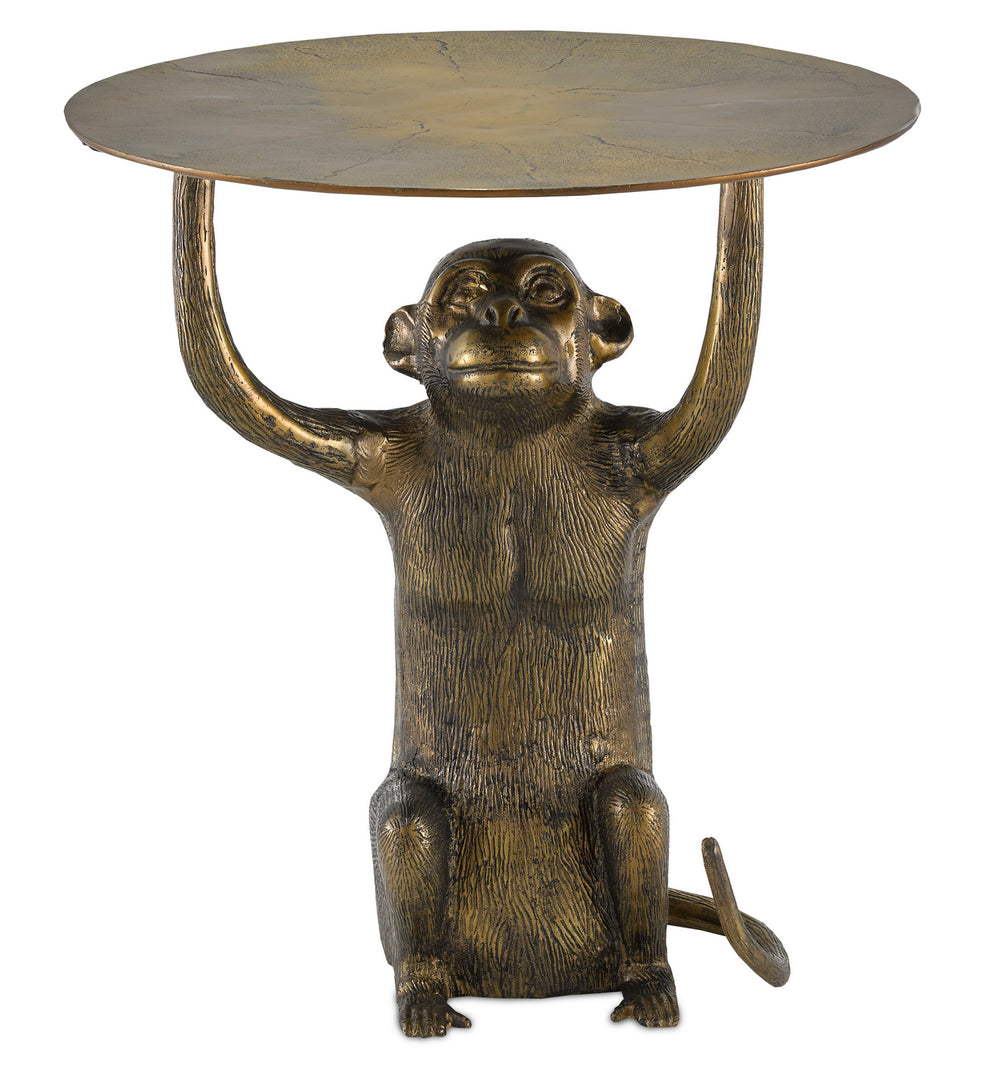 Currey and Company - Accent Table - Abu Collection - Antique Gold- Union Lighting Luminaires Decor