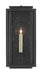 Currey and Company - One Light Outdoor Wall Sconce - Wright - Midnight Black/Clear Seeded- Union Lighting Luminaires Decor
