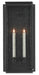 Currey and Company - Two Light Outdoor Wall Sconce - Wright - Midnight Black/Clear Seeded- Union Lighting Luminaires Decor