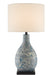 Currey and Company - One Light Table Lamp - Ostracon - Blue/Cream/Black- Union Lighting Luminaires Decor