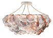 Currey and Company - Six Light Chandelier - Seahouse Semi-Flush Mount - Smokewood/Natural Shell- Union Lighting Luminaires Decor