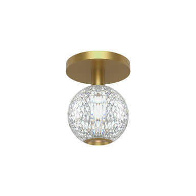 Alora Canada - LED Flush Mount - Marni - Natural Brass|Polished Nickel- Union Lighting Luminaires Decor