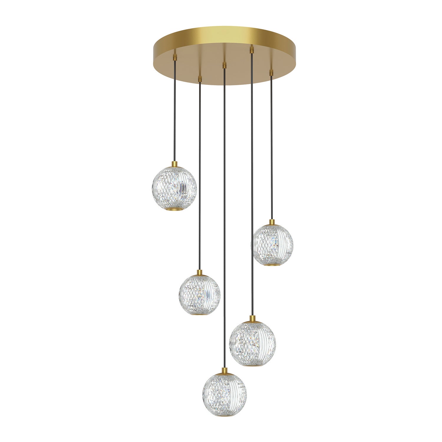 Alora Canada - LED Pendant - Marni - Natural Brass- Union Lighting Luminaires Decor