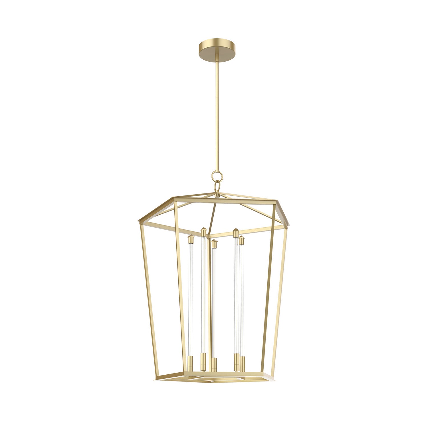 Alora Canada - LED Pendant - Delphine - Natural Brass- Union Lighting Luminaires Decor