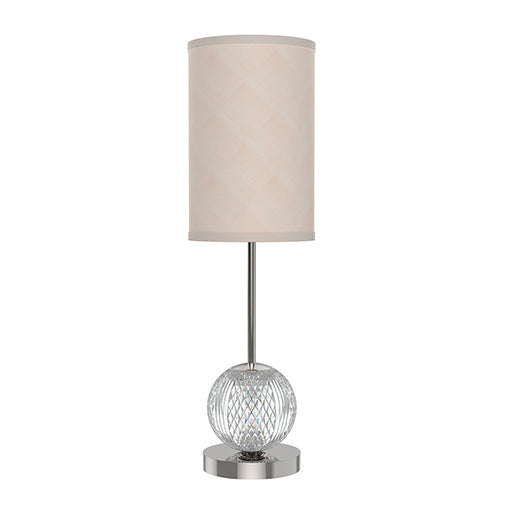 Alora Canada - LED Lamp - Marni - Polished Nickel/White Linen- Union Lighting Luminaires Decor