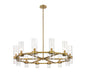 Z-Lite Canada - 12 Light Chandelier - Datus - Rubbed Brass- Union Lighting Luminaires Decor